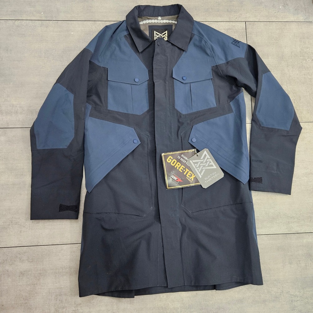 Burton Thirteen Junkers GORE-TEX Parka Jacket Navy Blue White XL